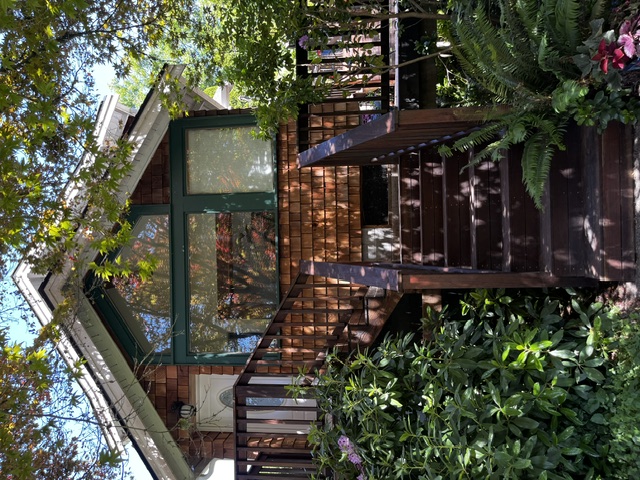 Home with detached garage